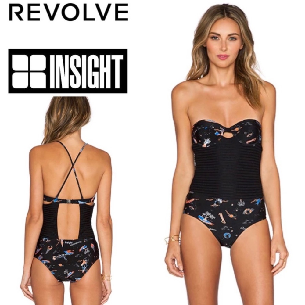 Revolve Insight Bondage 1-Piece Bustier Swimsuit